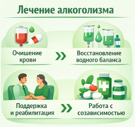 лечение алкоголизма в Троицке Челябинская обл. этапы